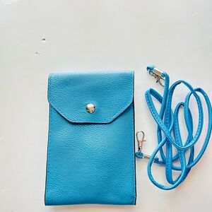 Blue Crossbody Phone Bag